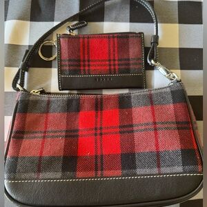 COACH Plaid Demi Purse and matching Mini Skinny Y2K Vintage
